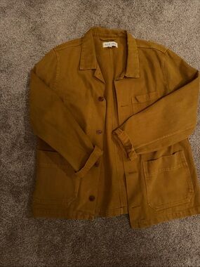 Alex Mill Mustard Lightweight Work Shirt Jacket